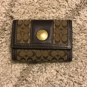 Coach tri-fold wallet